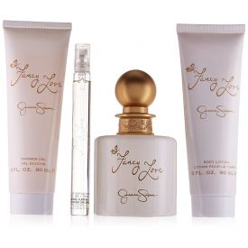 GIFT SET - JESSICA SIMPSON "FANCY LOVE" 3.4OZ EDP SPR + "4PCS" WOMEN