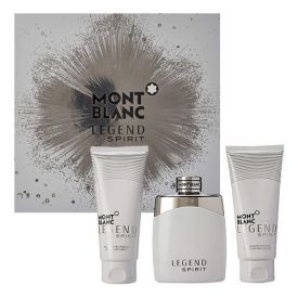GIFT SET - MONT BLANC "SPIRIT" 3.3OZ EDT SPRAY "3PCS" -MEN